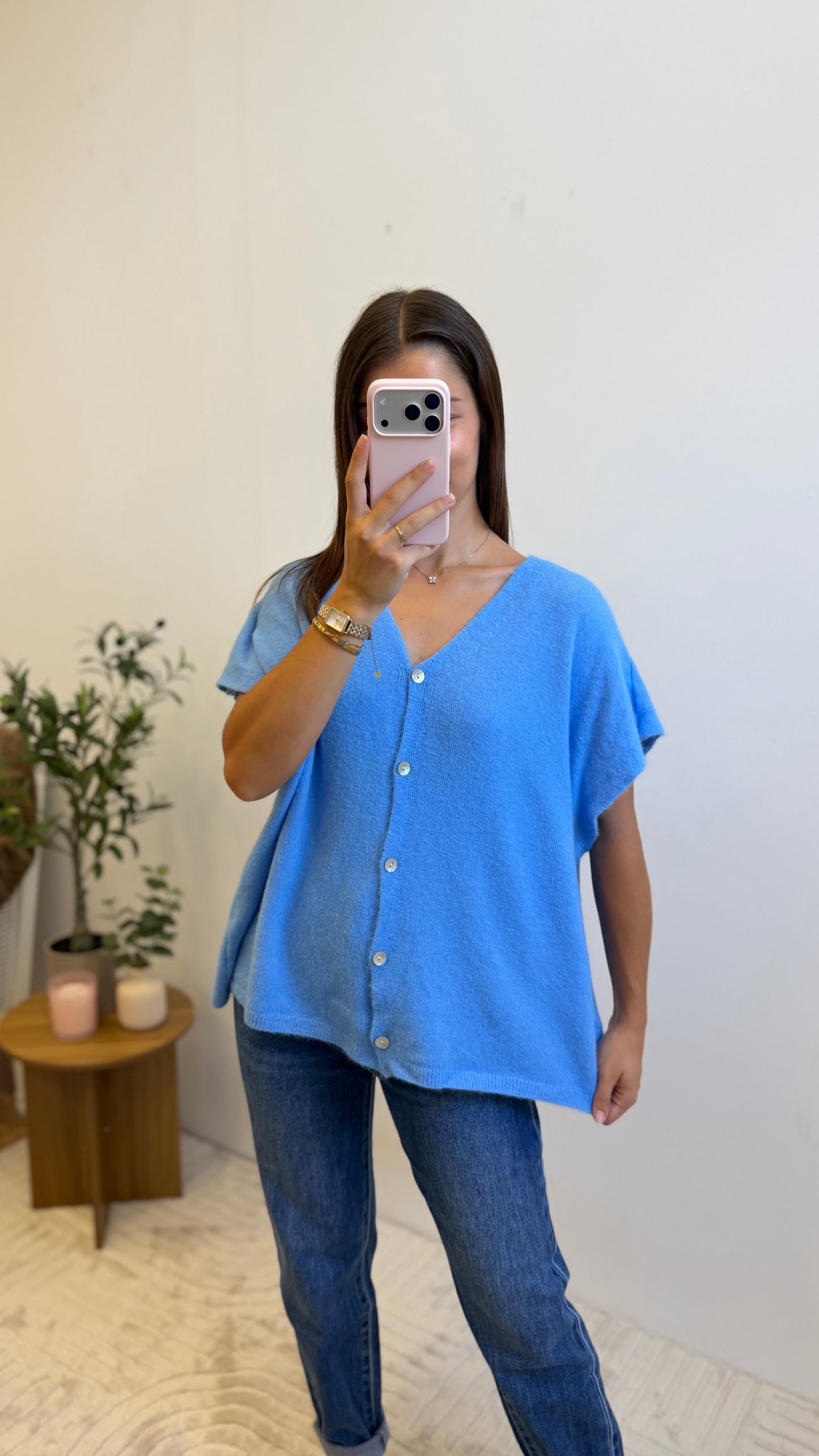 Gilet Clara - Bleu Paula