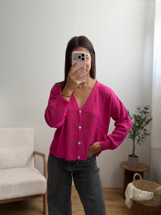 Gilet Paloma - Fuchsia Paula