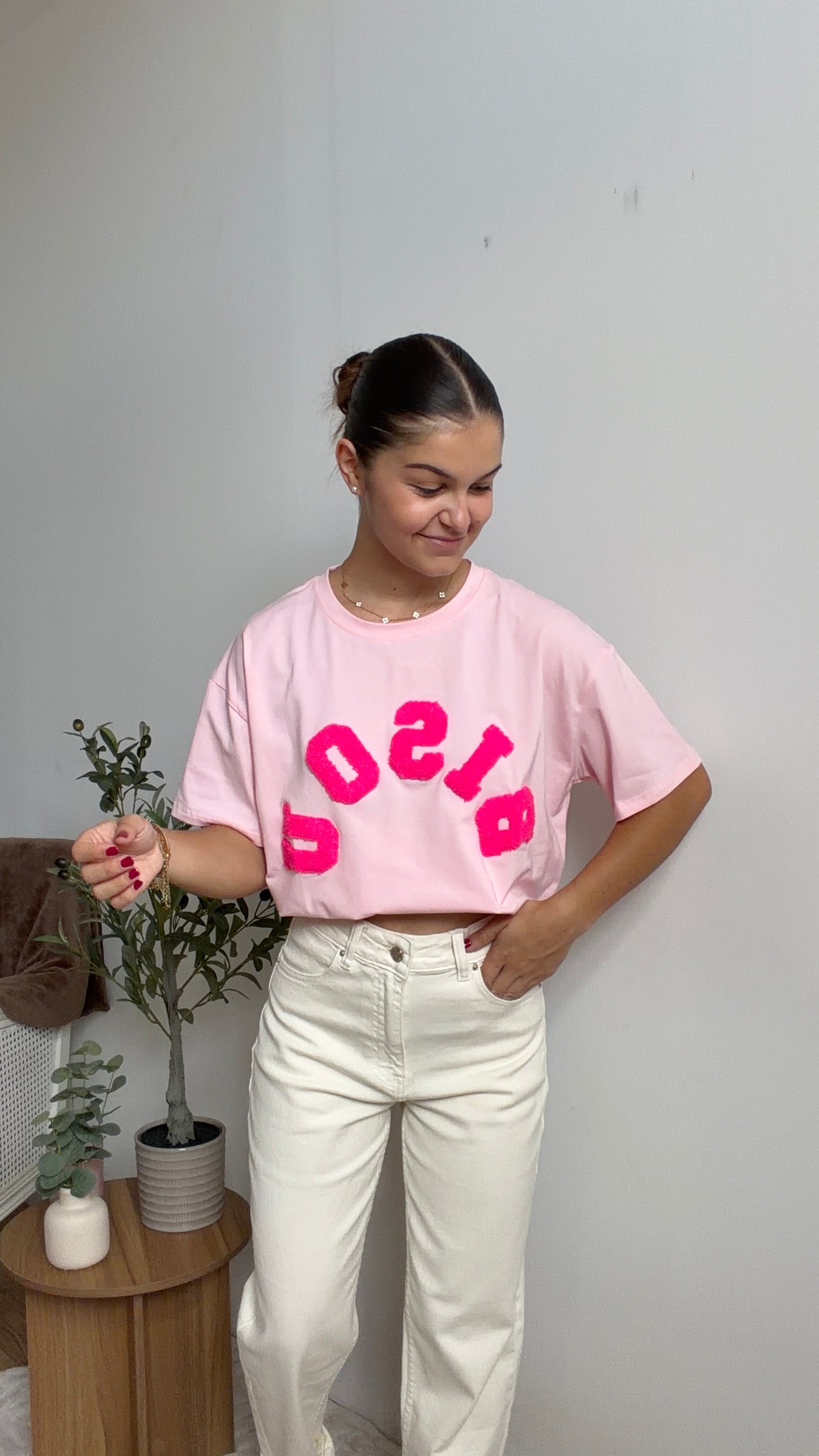 Teeshirt Bisou - Rose Paula
