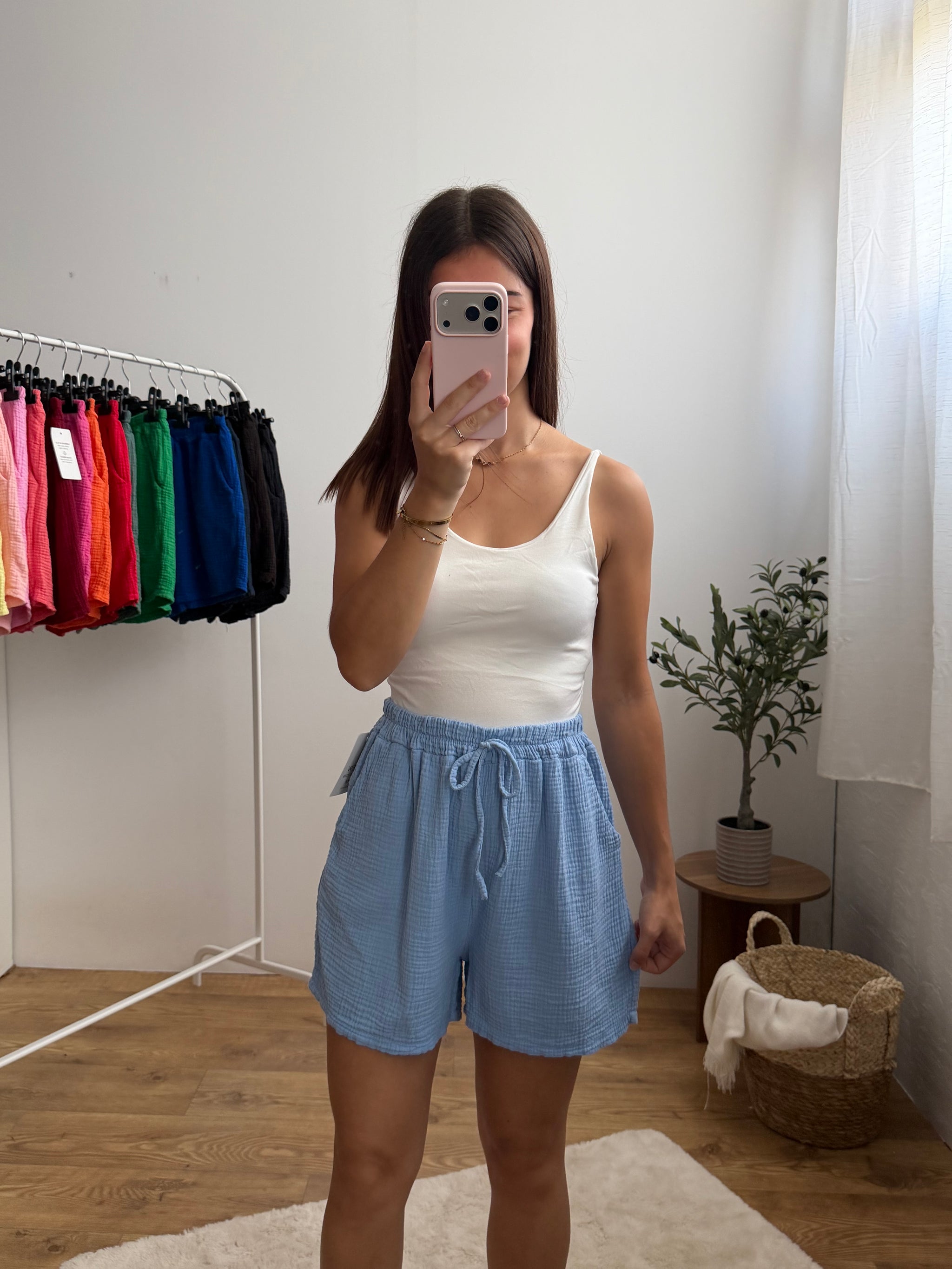 Short gaze de coton - (18 coloris) Paula