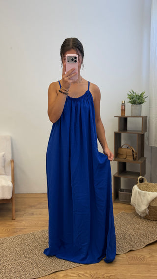 Robe Eva - Bleu roi Paula
