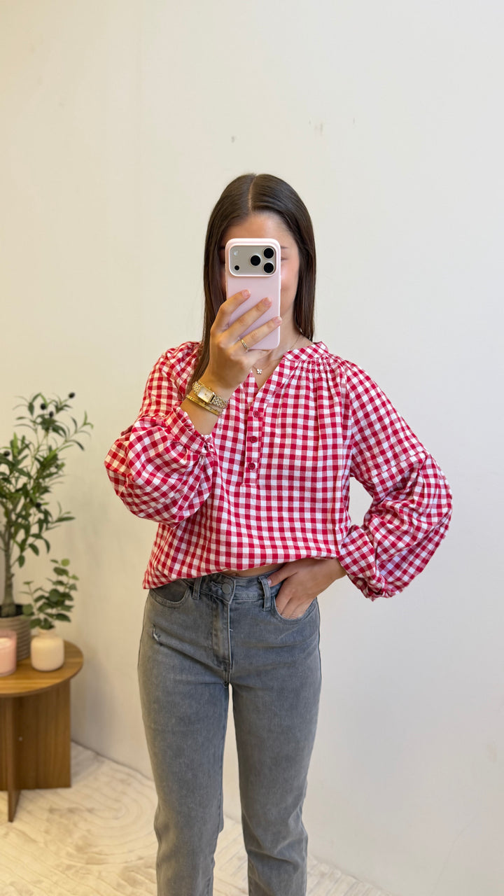 Chemise Agathe - Rouge Paula
