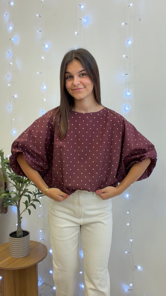 Blouse Romane - Bordeaux Paula