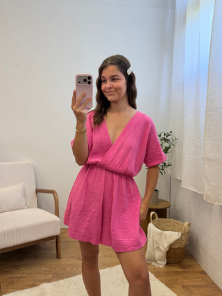 Combishort gaze de coton (10 coloris) Paula