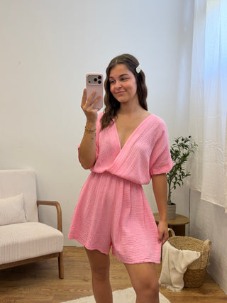 Combishort gaze de coton (10 coloris) Paula