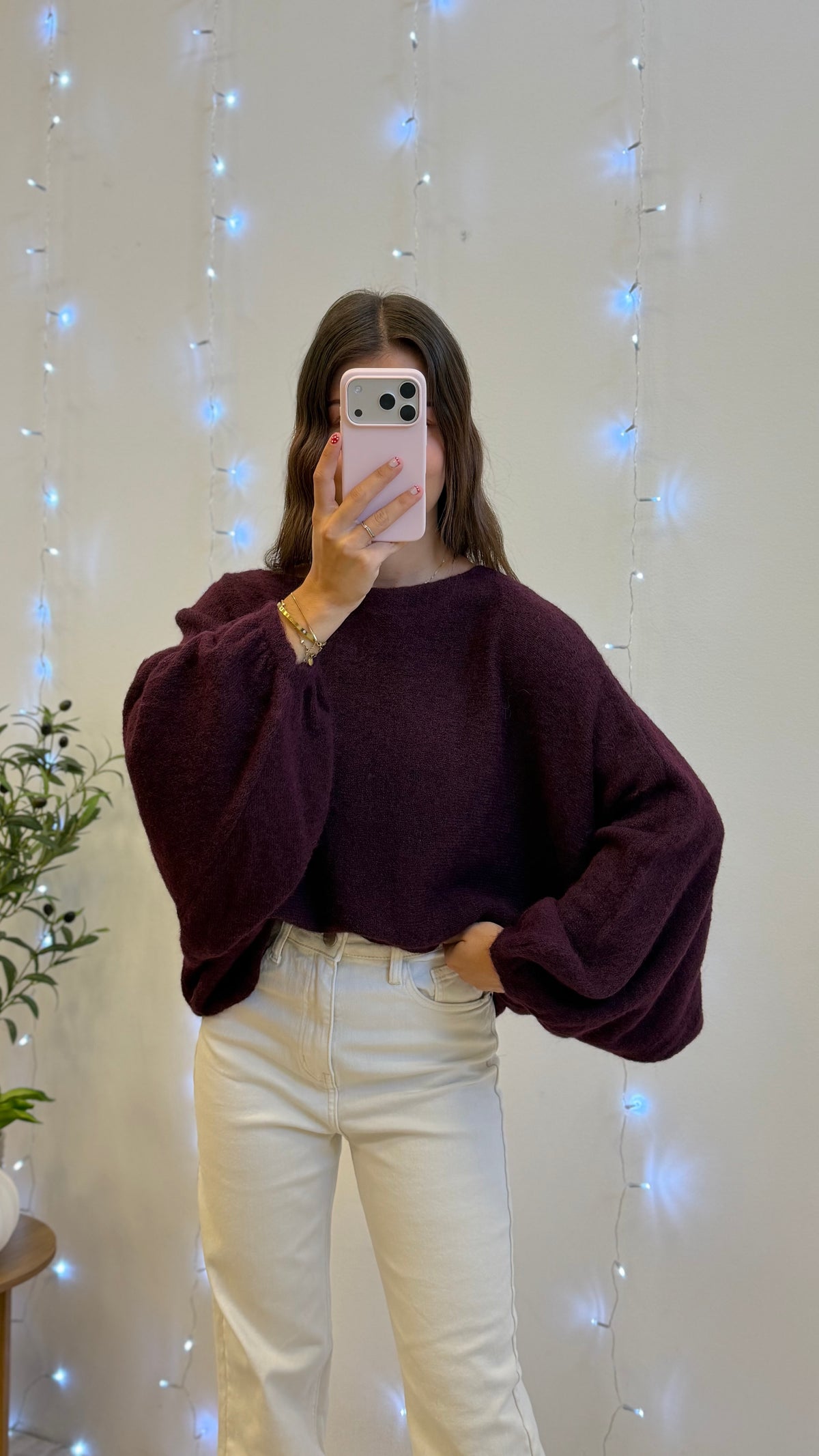 Pull Fiona - bordeaux (LONG) Paula