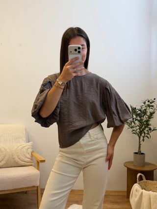 Blouse Thais - Taupe Paula