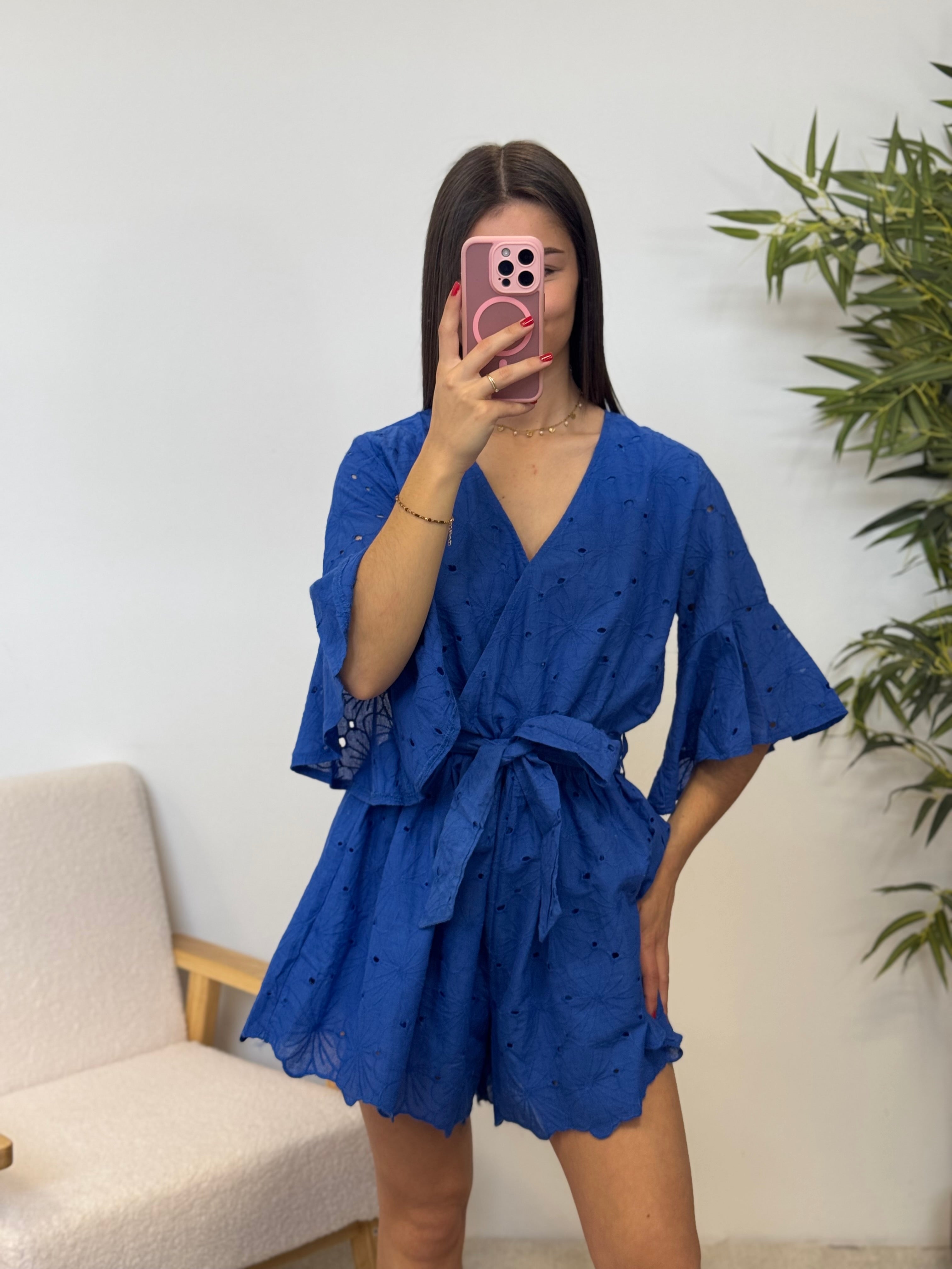 Combishort BELLA bleu roi