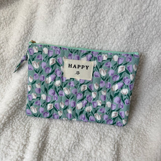 Pochette HAPPY côtelée