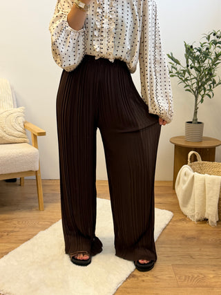 Pantalon Marine - Marron Paula