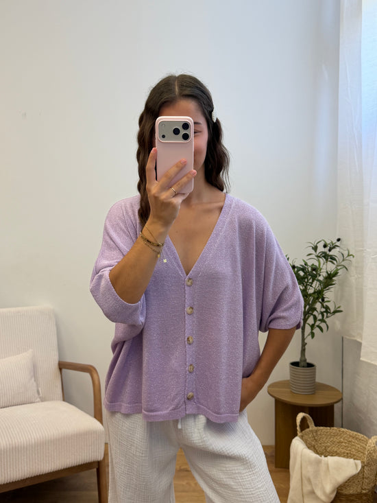 Gilet scintillant Romy - Lilas Paula