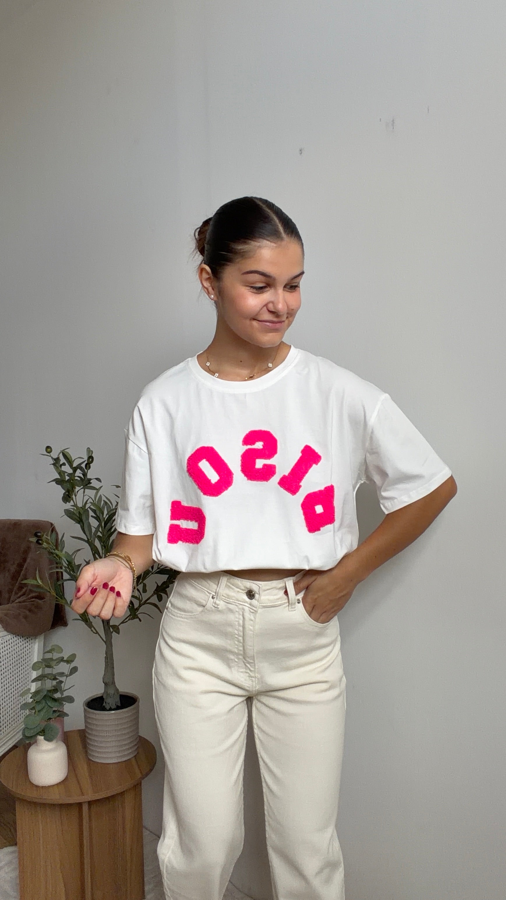 Teeshirt Bisou - Blanc Paula