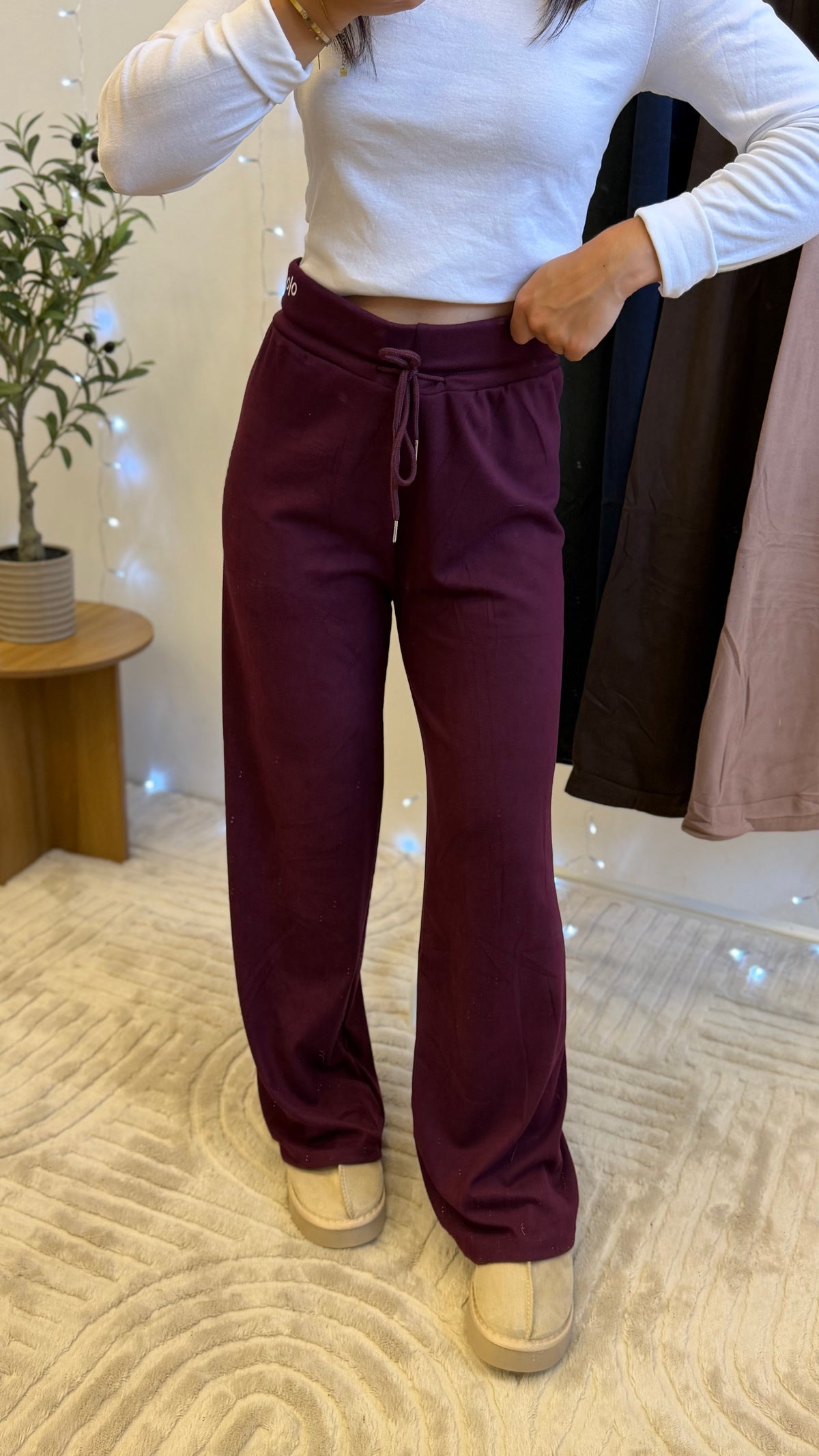 Pantalons Cosy - Prune Paula