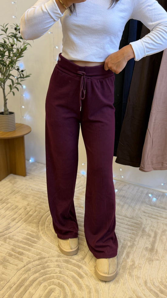 Pantalons Cosy - Prune Paula