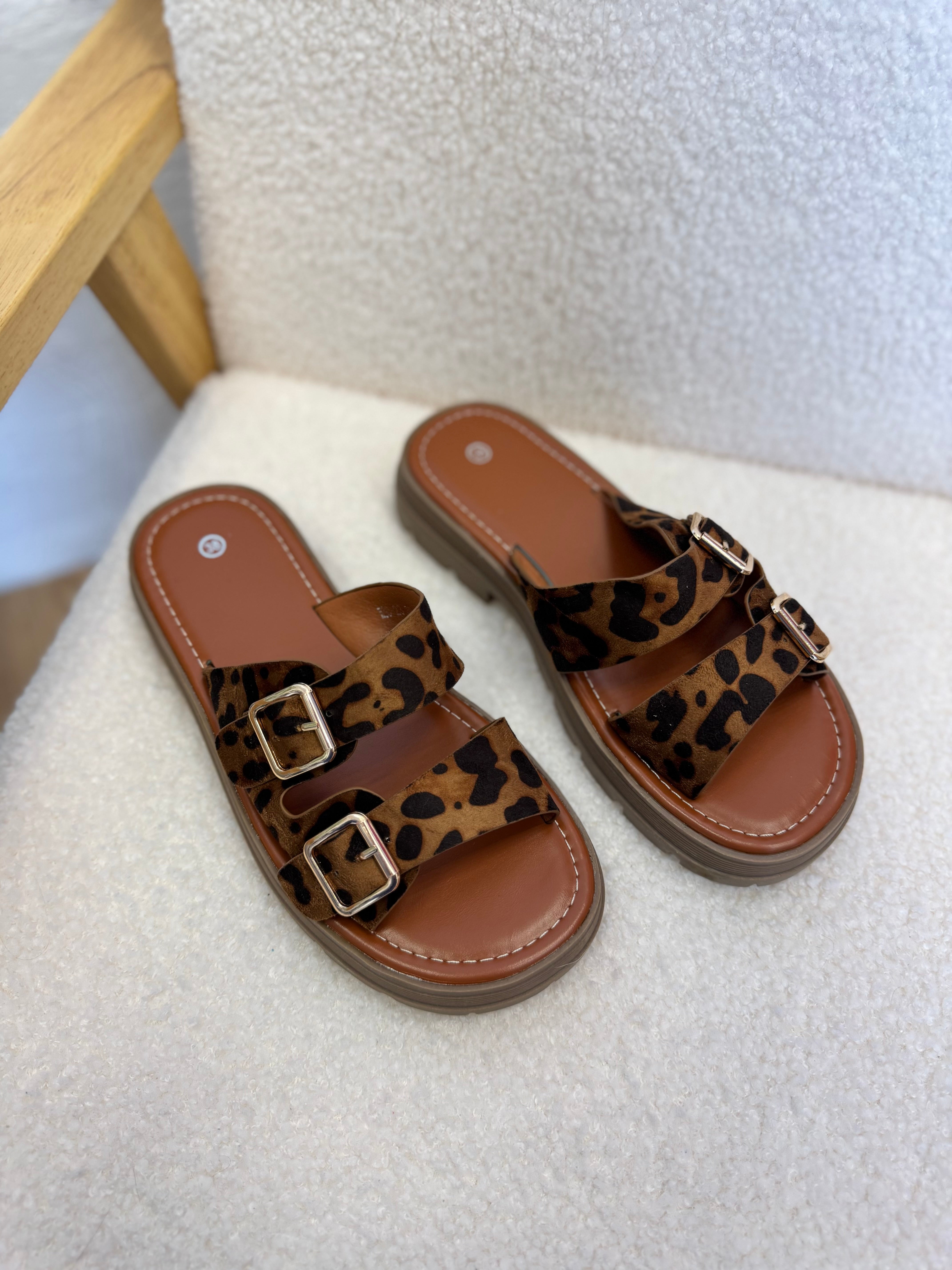 Sandales ERMIONE Léopard