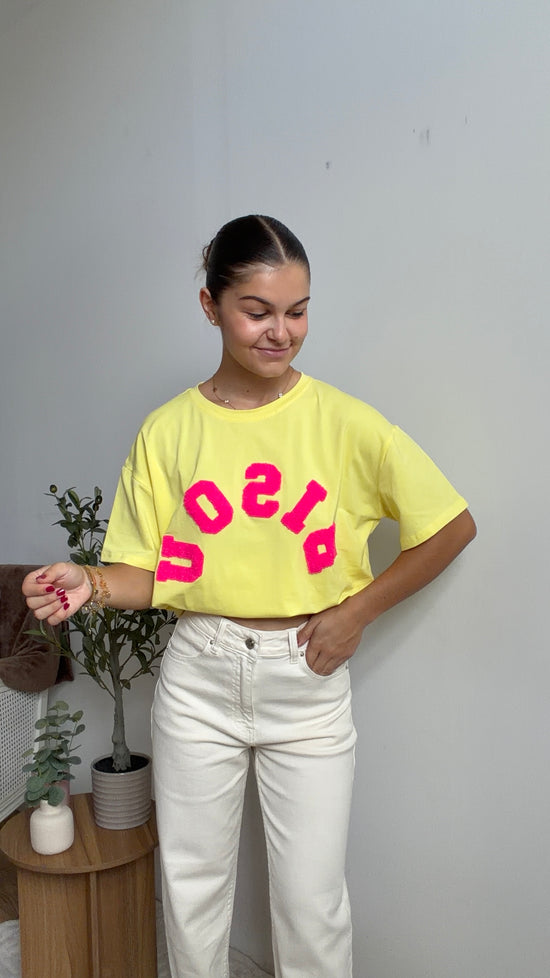 Teeshirt Bisou - Jaune Paula