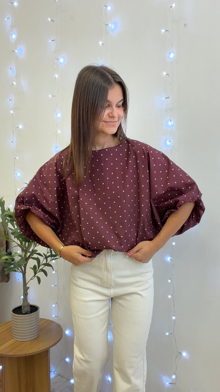 Blouse Romane - Bordeaux Paula