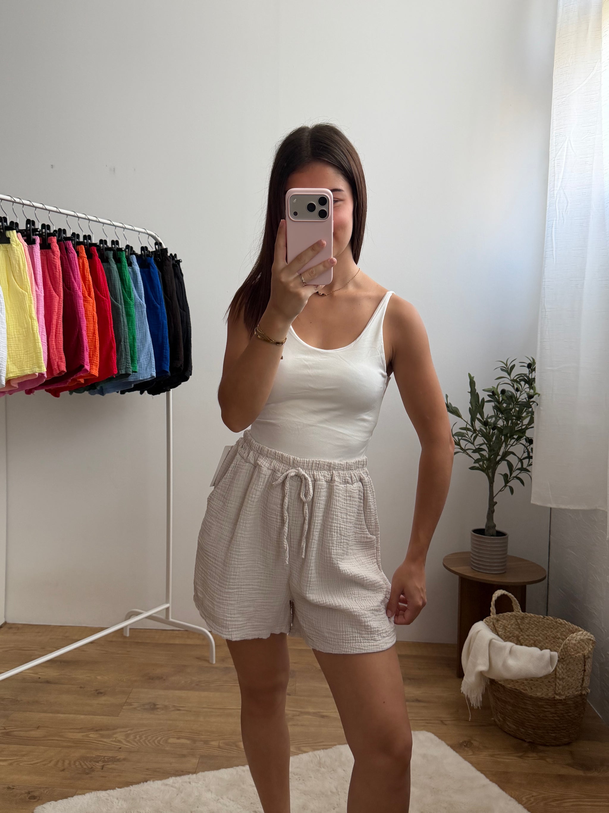 Short gaze de coton - (18 coloris) Paula