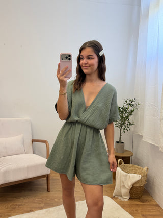 Combishort gaze de coton (10 coloris) Paula