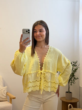 Blouse Evy - Jaune Paula