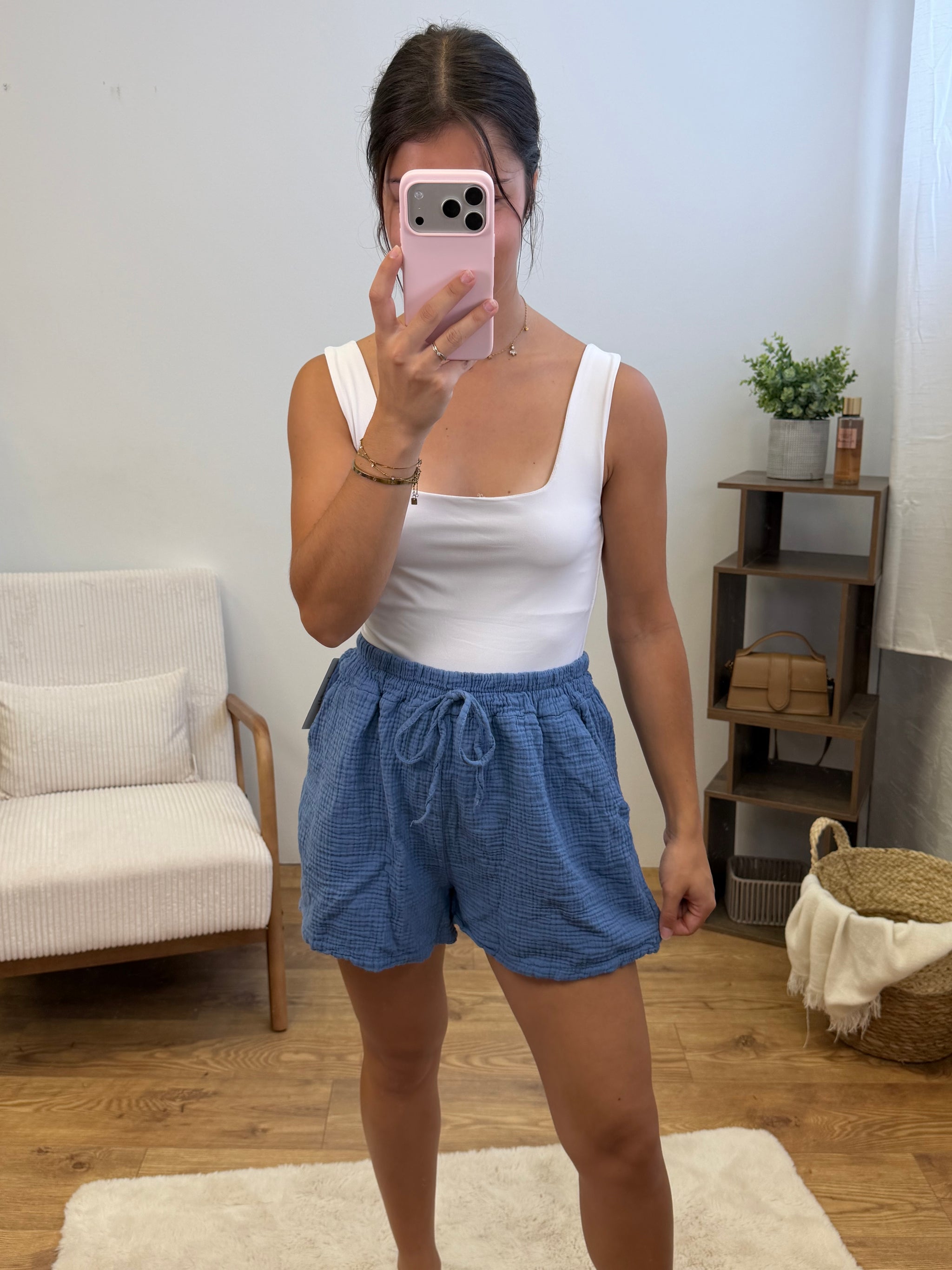 Short gaze de coton - (18 coloris) Paula