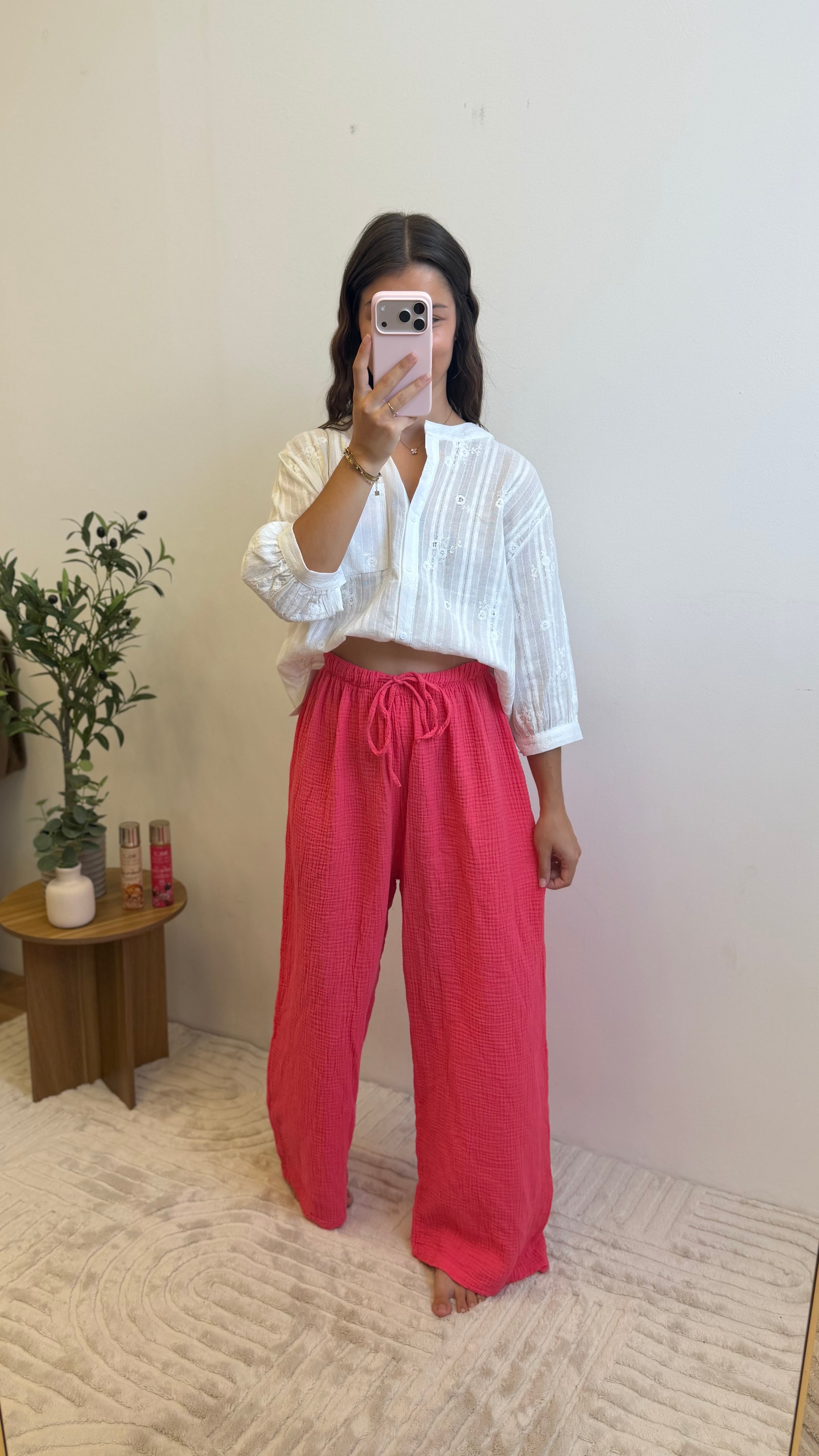 Pantalon gaze de coton - Framboise Paula