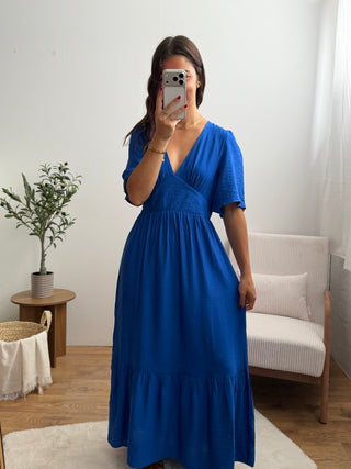 Robe Ambre - Bleu roi Paula