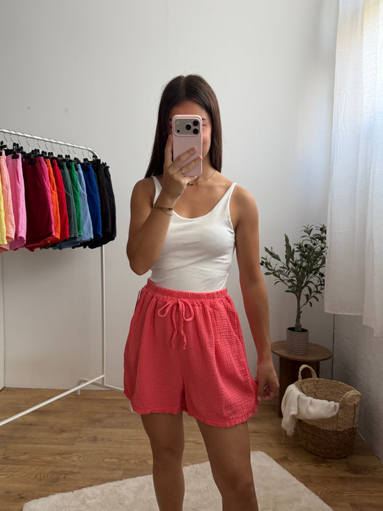Short gaze de coton - (18 coloris) Paula