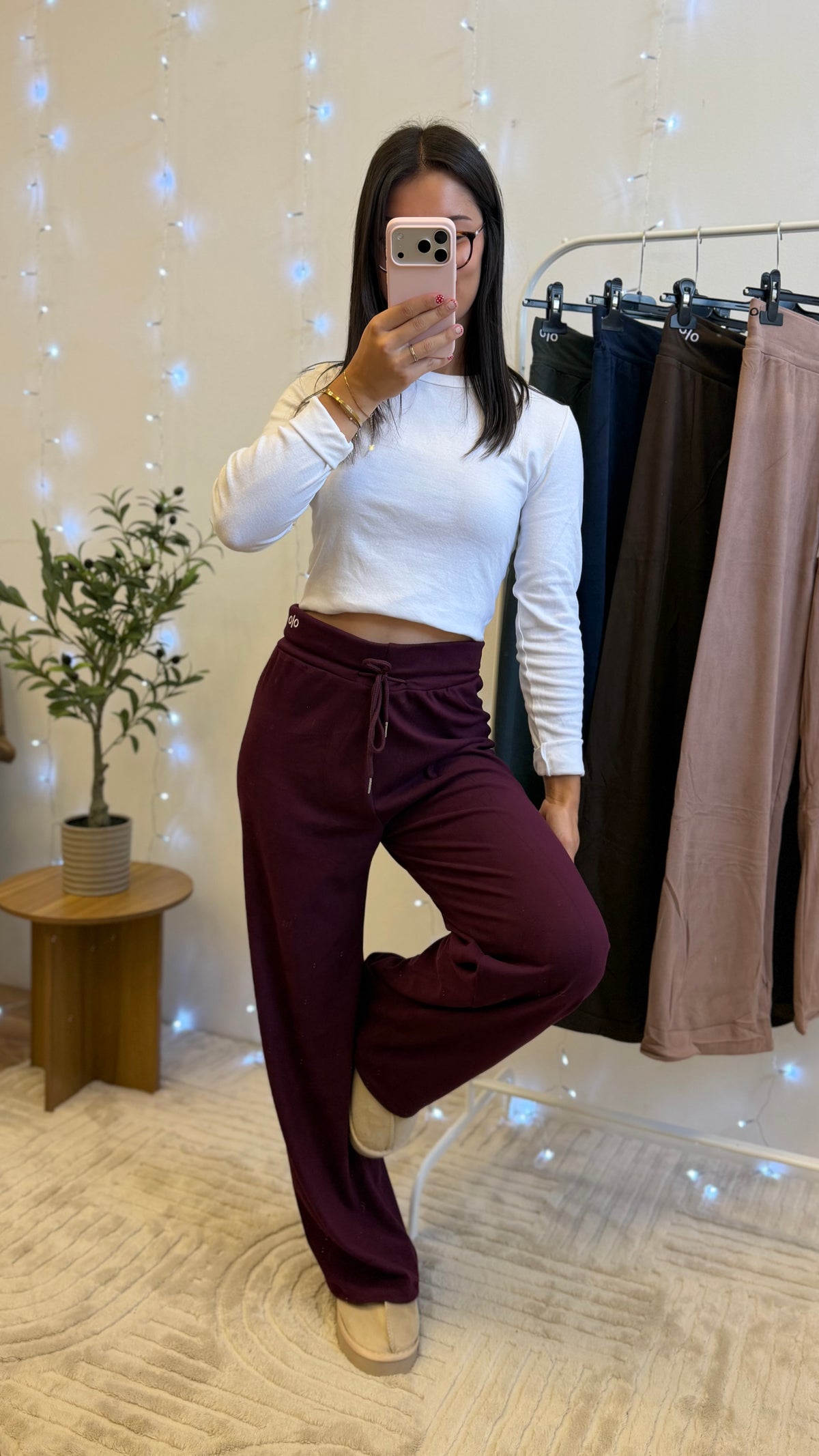 Pantalons Cosy - Prune Paula
