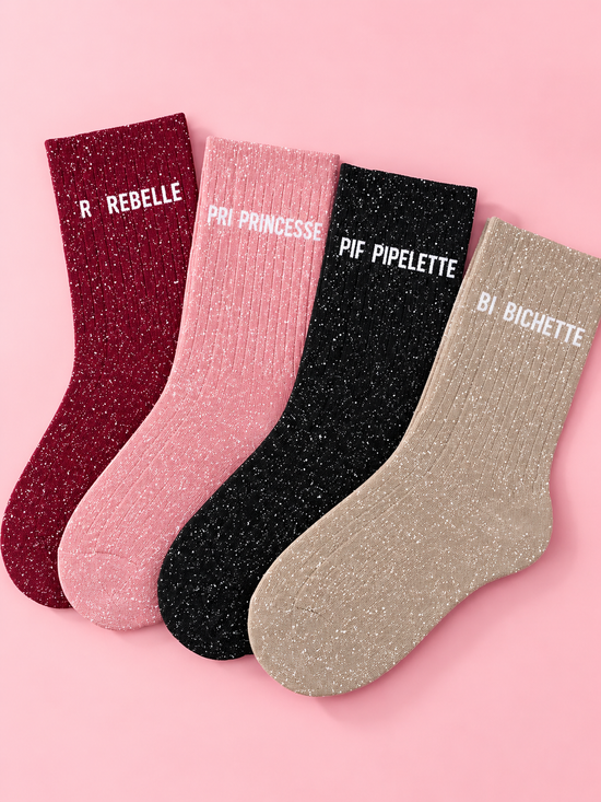 Chaussettes à Paillettes Paula