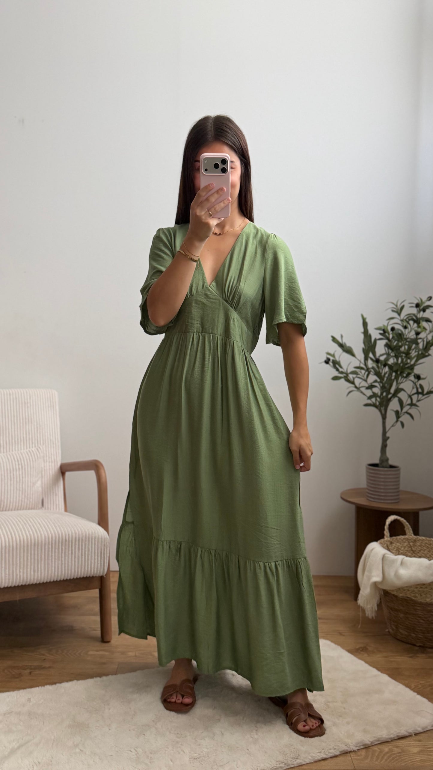 Robe Ambre - Kaki Paula