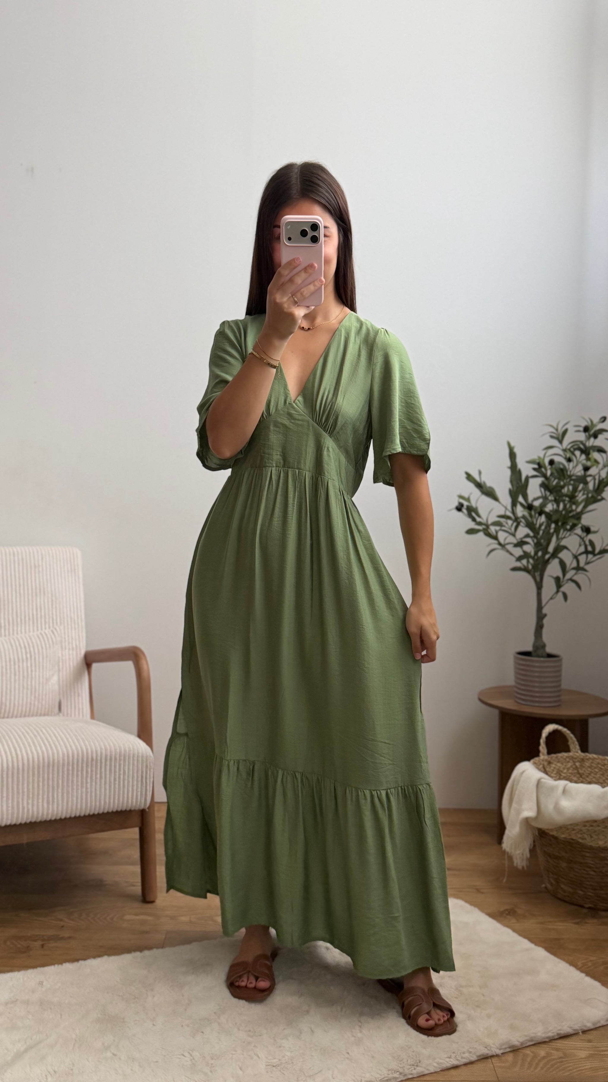 Robe Ambre - Kaki Paula