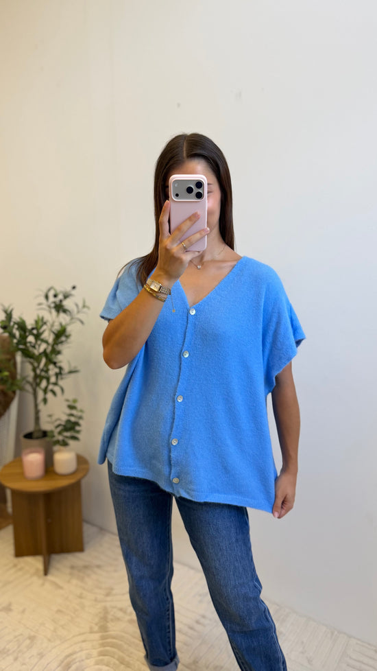 Gilet Clara - Bleu Paula