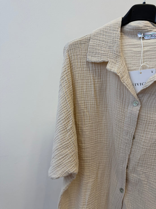 Chemise gaze de coton (13 coloris) Paula
