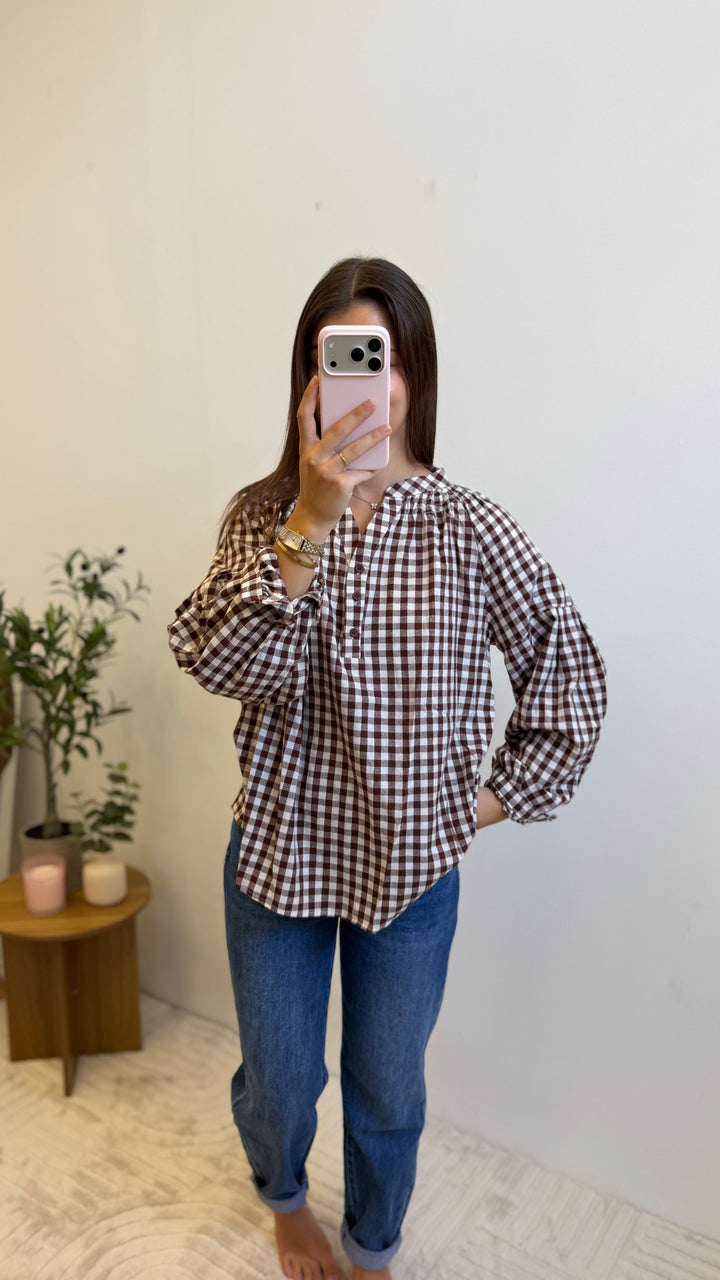Chemise Agathe - Marron Paula