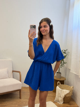 Combishort gaze de coton (10 coloris) Paula