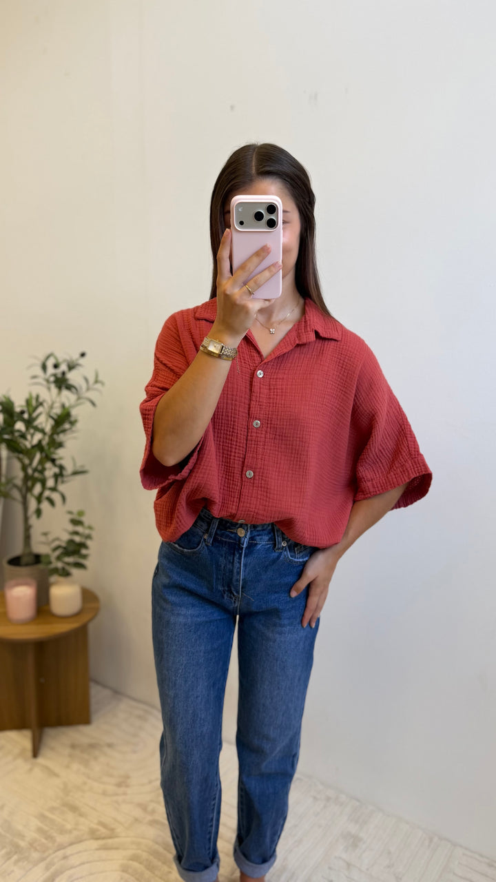Chemise Olga - Terracotta Paula