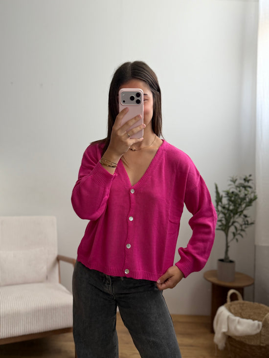 Gilet Paloma - Fuchsia Paula