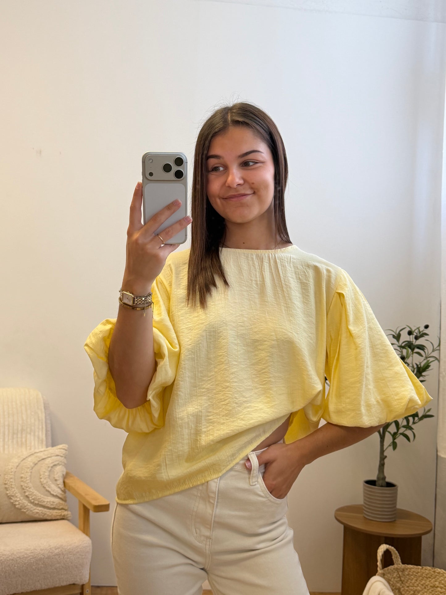 Blouse Thais - Jaune Paula