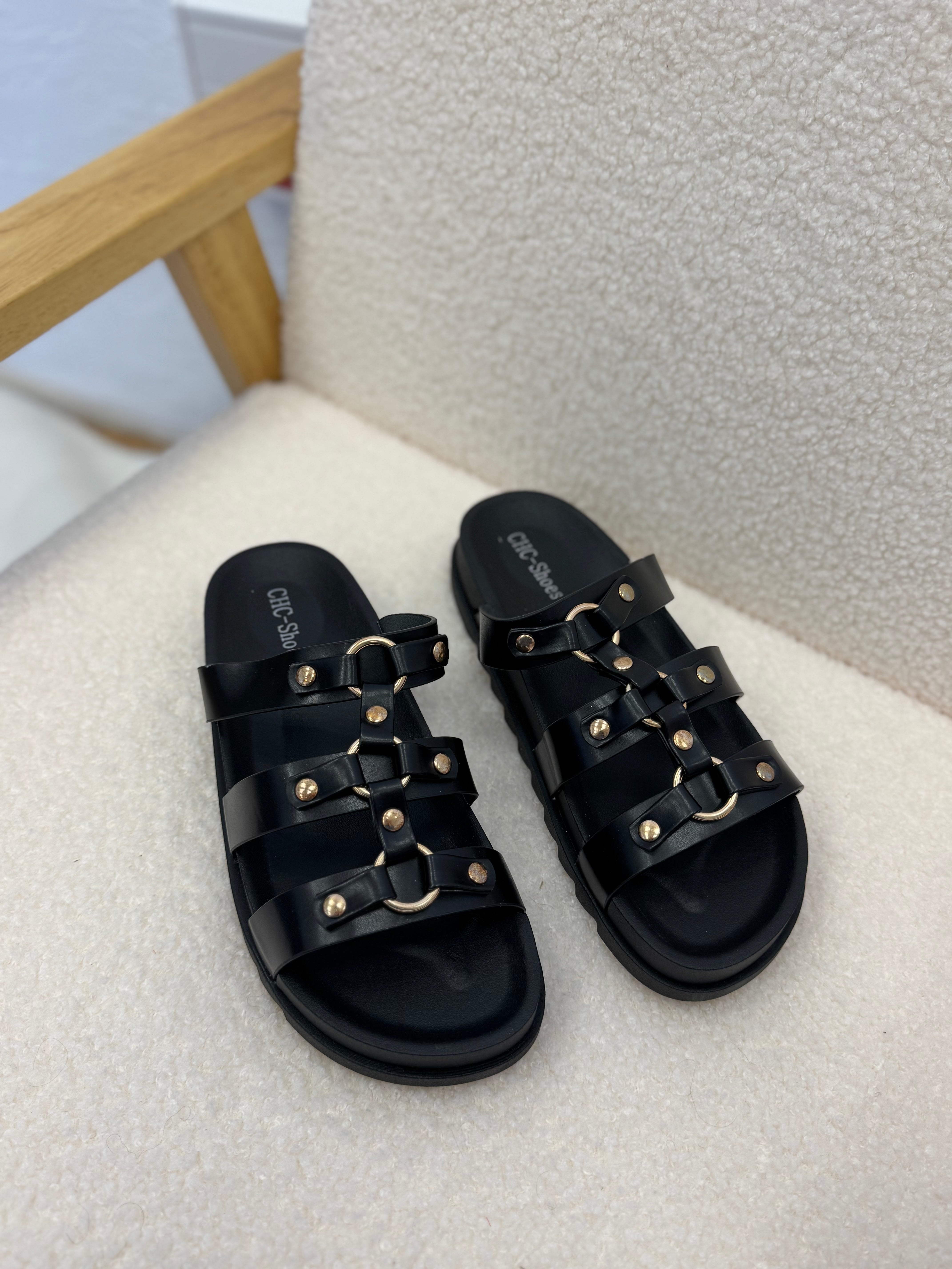 Sandales mules NOIR