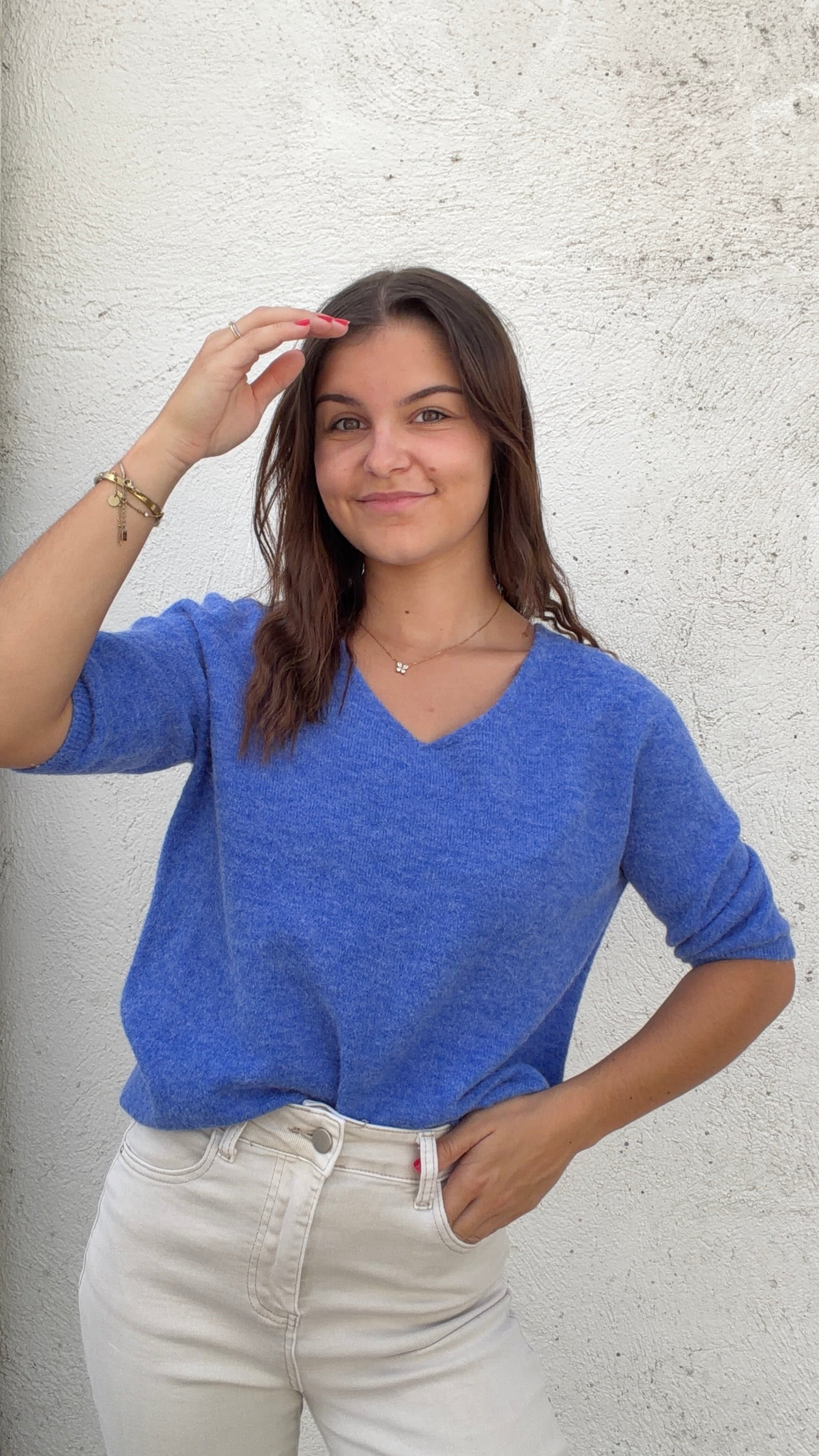 Pull Romy - Bleu roi Paula