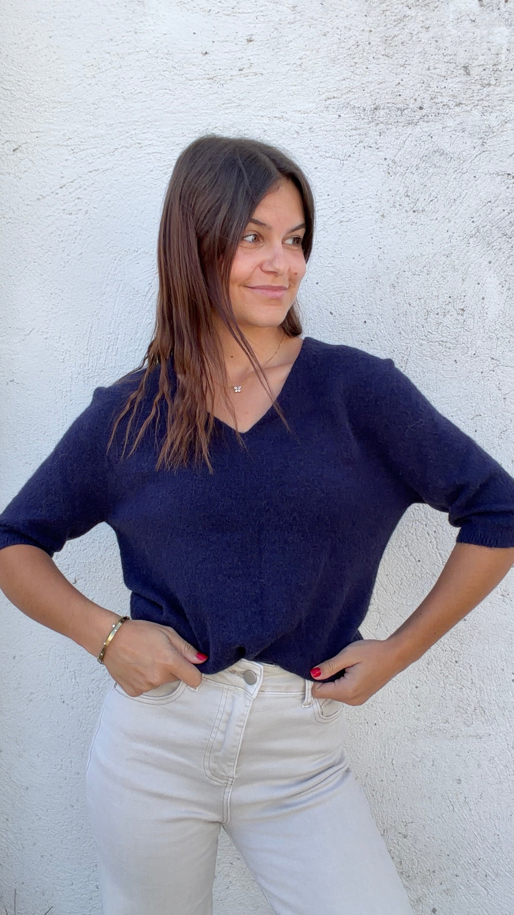 Pull Romy - Bleu marine Paula