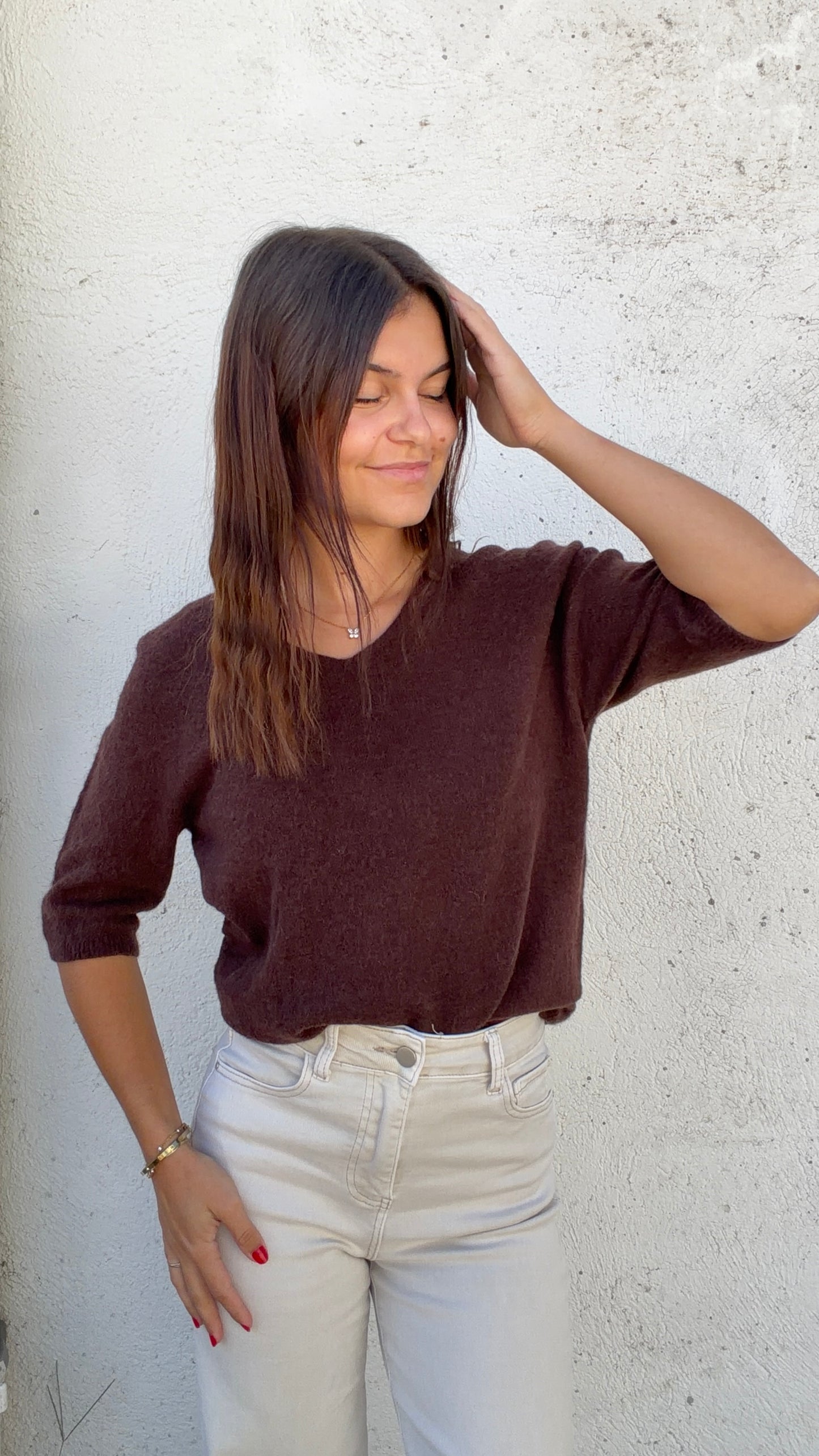 Pull Romy - Chocolat Paula