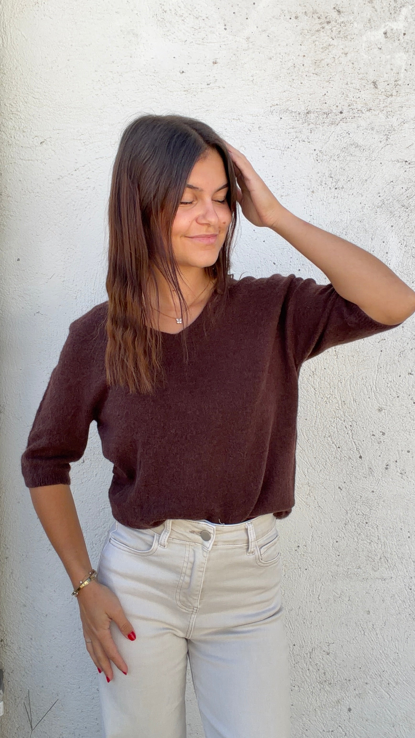 Pull Romy - Chocolat Paula