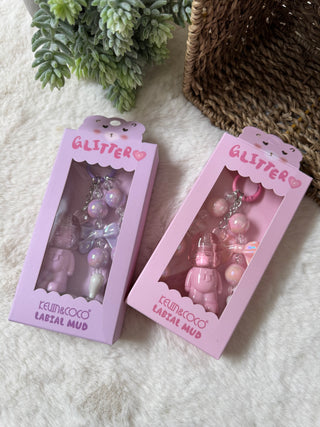 Gloss Porte clé Ourson ROSE