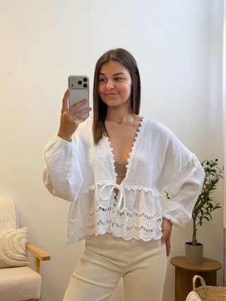 Blouse Evy - Blanc Paula