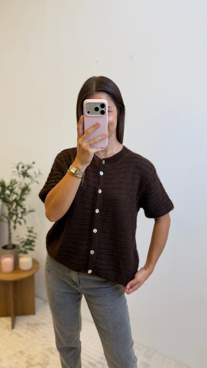 Gilet Constance - Marron Paula