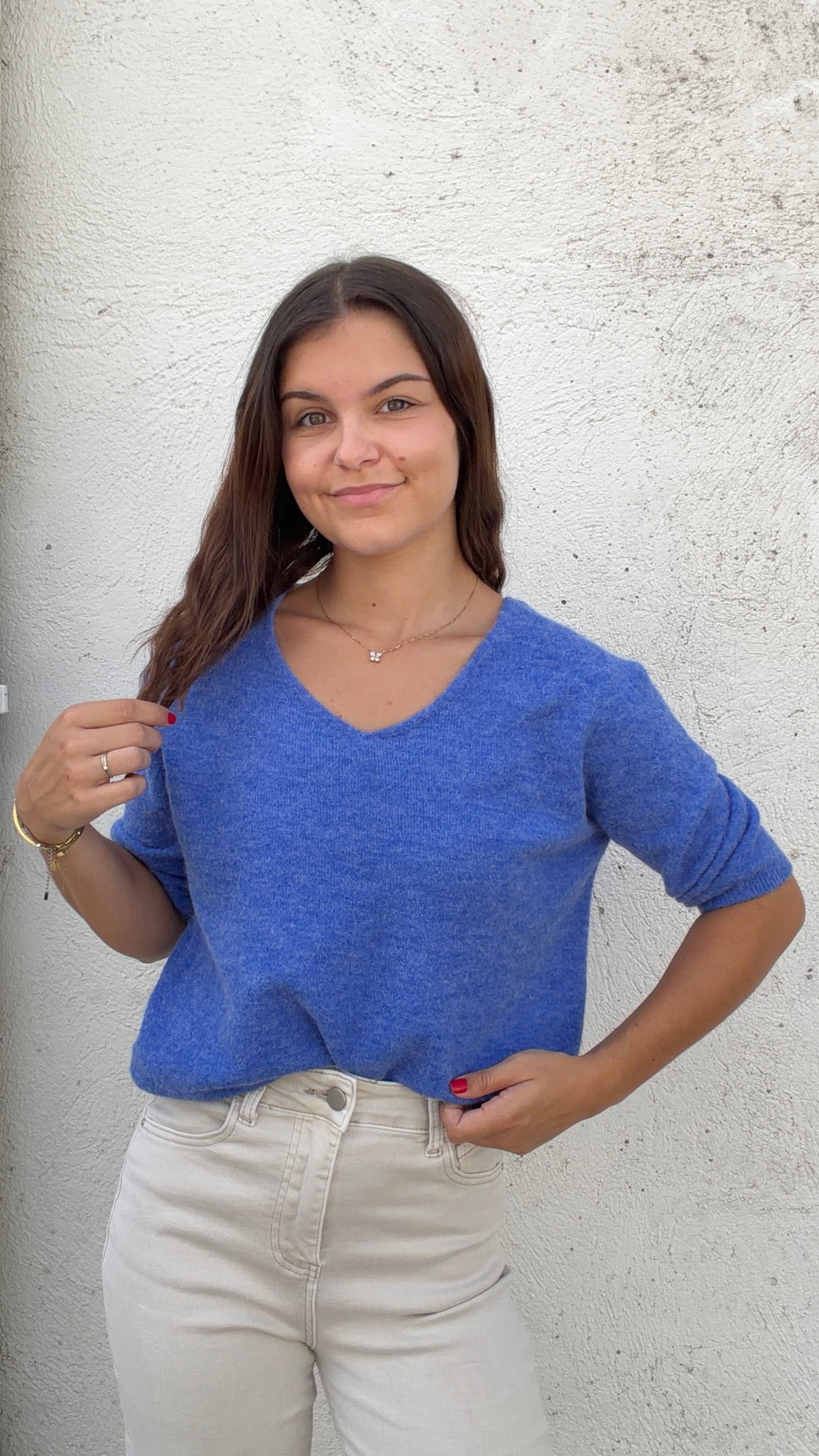 Pull Romy - Bleu roi Paula