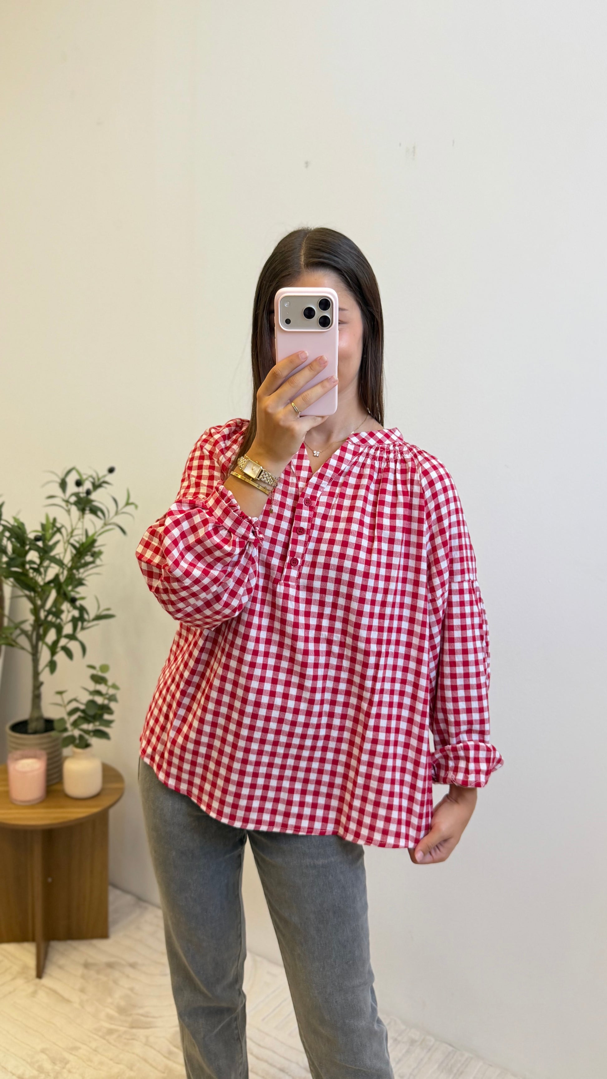Chemise Agathe - Rouge Paula
