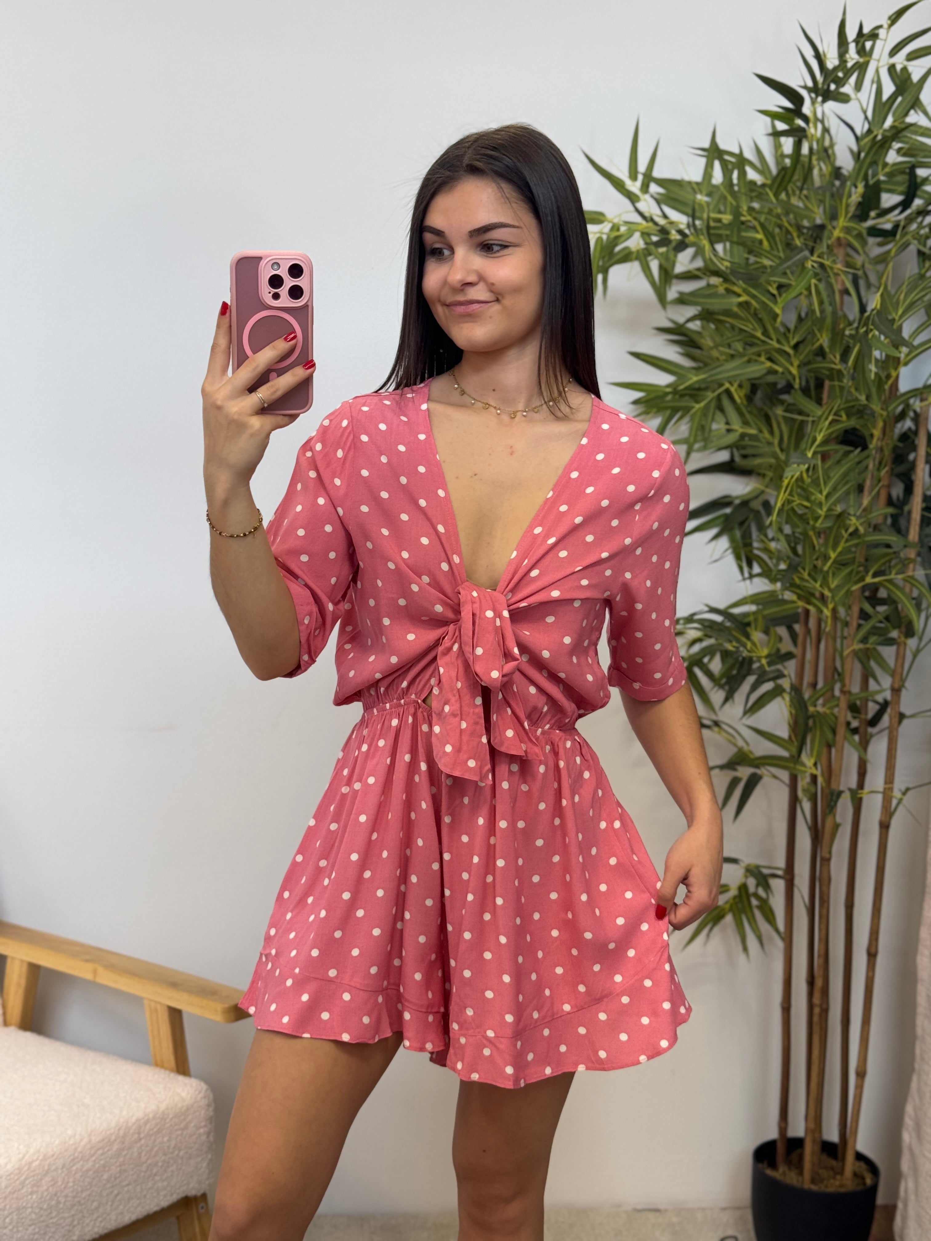 Combishort PAULINE rose